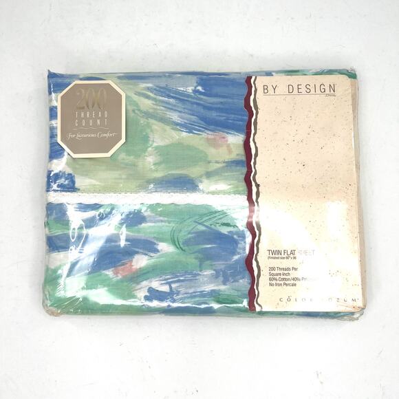 Croscill Watercolor twin flat sheet - Picture 1 of 7